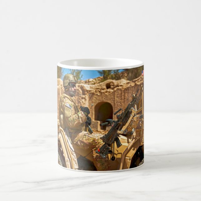 TAZA DE CAFÉ PERSONAL DE COMBATE DE EE.UU. (Centro)
