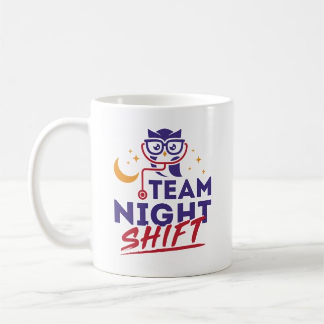 Taza De Café Personal de enfermería del Hospital de turno noctu (Izquierda)
