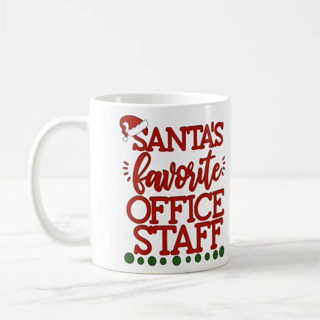 Taza De Café Personal de oficina favorito de Santa Claus person (Izquierda)