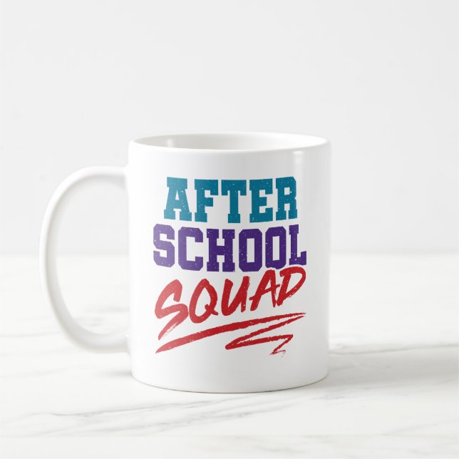 Taza De Café Personal del programa Escuadrón Escolar (Izquierda)