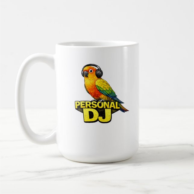 Taza De Café Personal DJ Sun Conure (Izquierda)