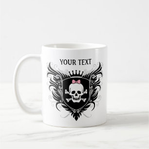 Taza De Café Personalice a señora Skull Crest