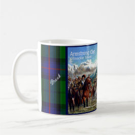 Taza De Café Personalice Armstrong Scottish Clan Castle Tartán