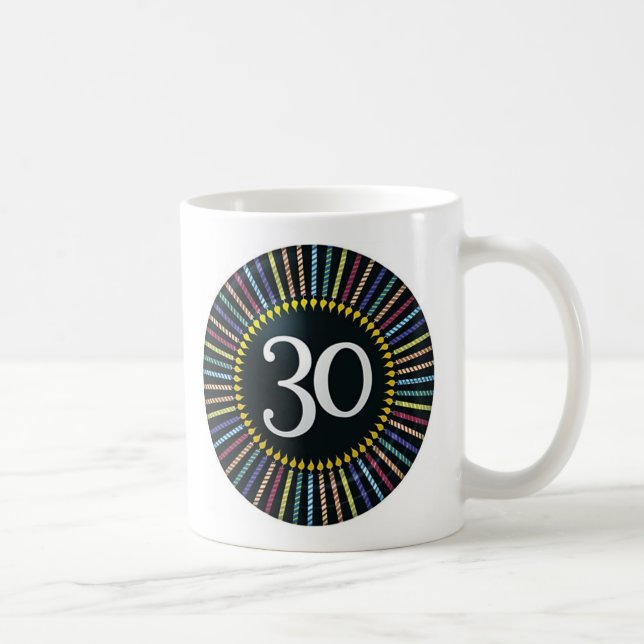 Taza De Café Personalice el CUMPLEAÑOS 30 (Derecha)