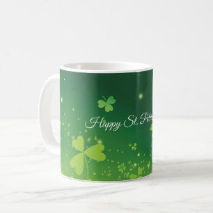 Taza De Café Personalice el nombre y la foto del Día de San Pat