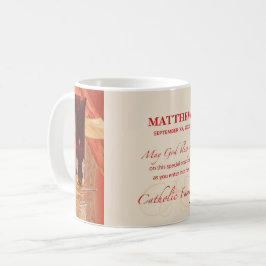 Taza De Café Personalice, RCIA felicita, católica, roja