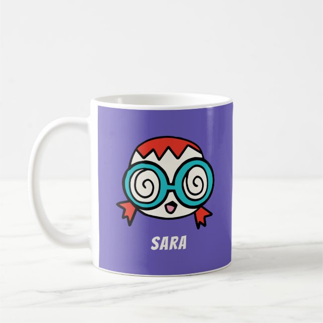 Taza De Café Personalice su nombre con una cara Personalizado d (Izquierda)