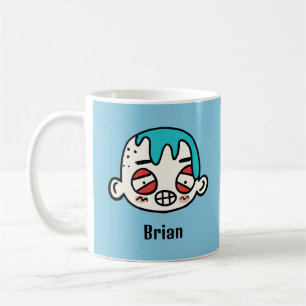 Taza De Café Personalice su nombre con una cara Personalizado d