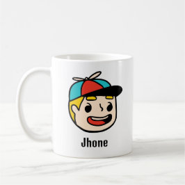 Taza De Café Personalice su nombre con una cara Personalizado d