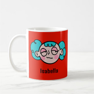 Taza De Café Personalice su nombre con una cara Personalizado d