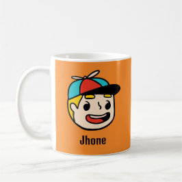 Taza De Café Personalice su nombre con una cara Personalizado d