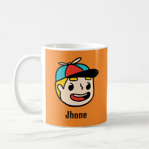 Taza De Café Personalice su nombre con una cara Personalizado d