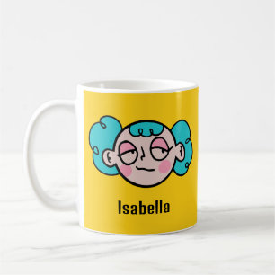 Taza De Café Personalice su nombre con una cara Personalizado d