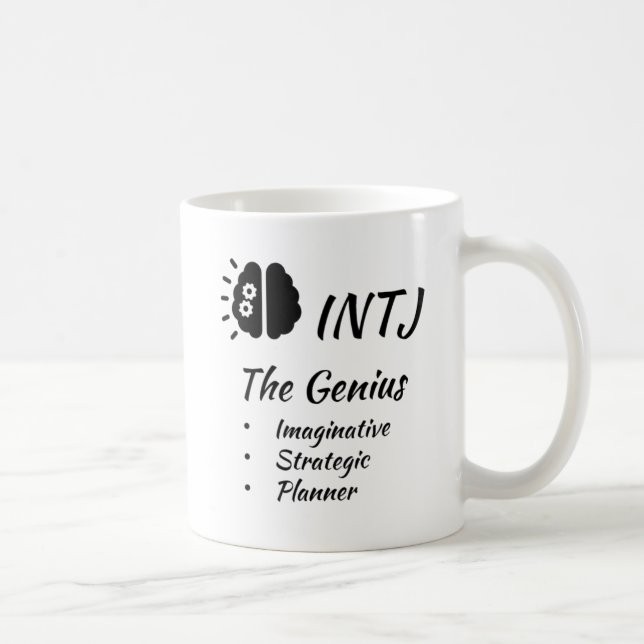 Taza De Café Personalidad del indicador de tipo INTJ MBTI Myers (Derecha)