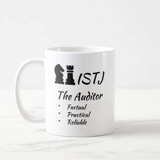 Taza De Café Personalidad del indicador de tipo ISTJ MBTI Myers (Izquierda)