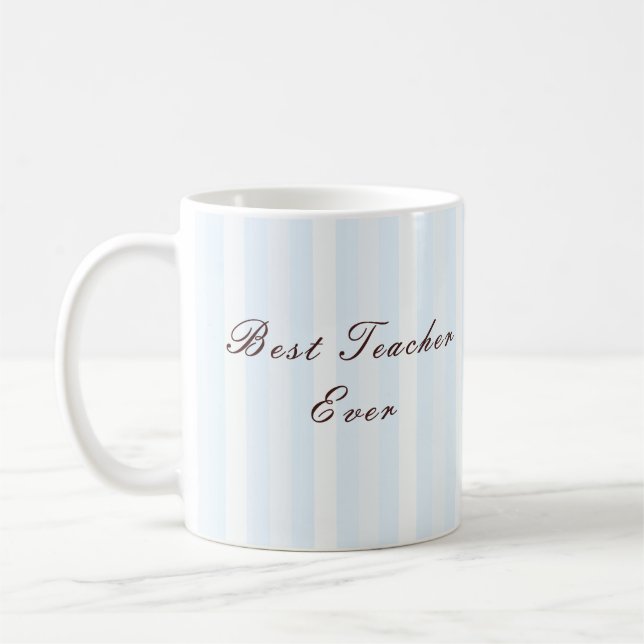 Taza De Café Personalised Best Teacher Ever Mug (Izquierda)