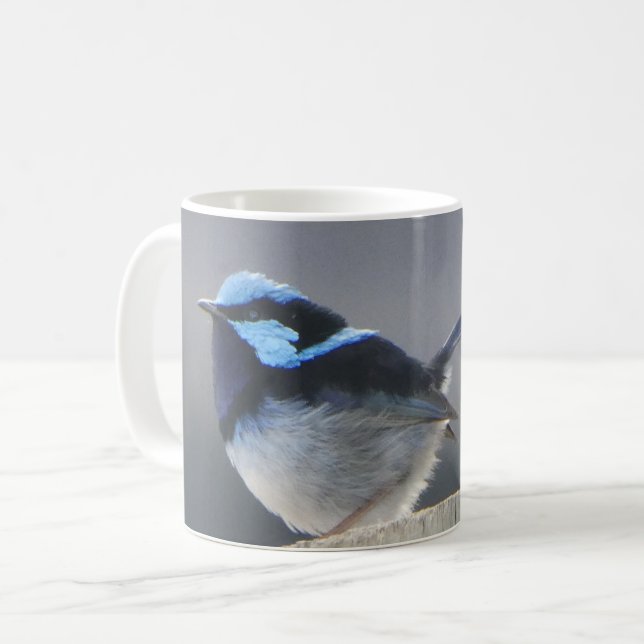 Taza De Café Personalised Cute Superb Fairywren Coffee Mug (Anverso izquierdo)