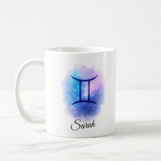 Taza De Café Personalised Gemini Mug Gift for Birthday, Star 