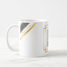 Taza De Café Personalised Gold Accents Graduation Gift Photo