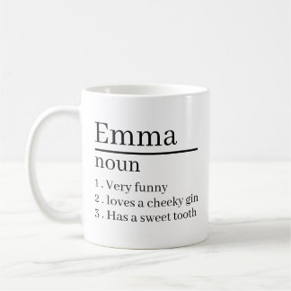 Taza De Café Personalised Name Definition Gifts Ideas Presents 