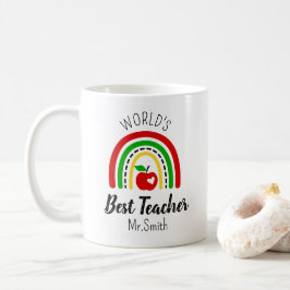 Taza De Café Personalised World's Best Teacher Coffee Mug