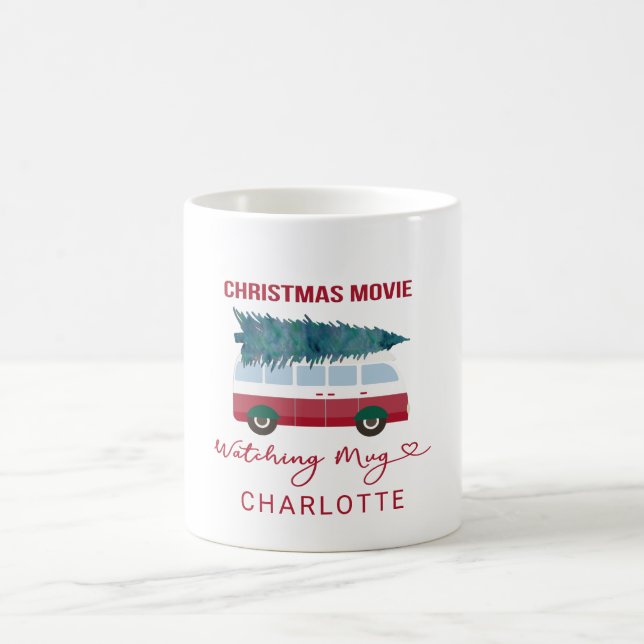 Taza De Café Personalisierbar- Christmas Movie Mug Watching (Centro)