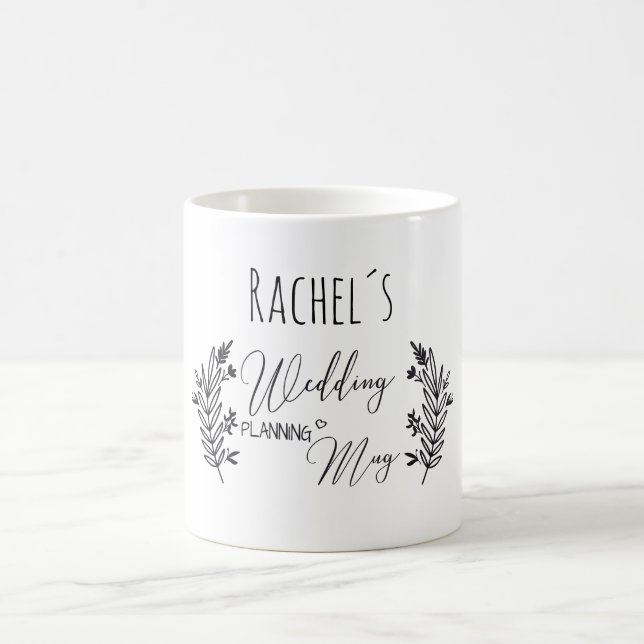 Taza De Café Personalisierbar- Wedding-Planning-Mug (Centro)