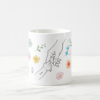 Taza De Café Personalisierte Mama Tasse mit Kinderhand