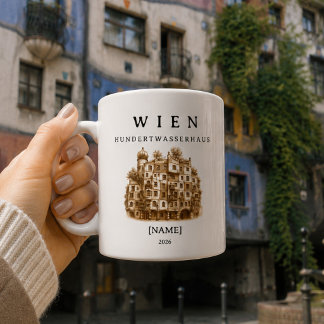 Taza De Café Personalisierte Wien Hundertwasserhaus Tasse