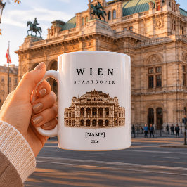 Taza De Café Personalisierte Wien Staatsoper Tasse | Name