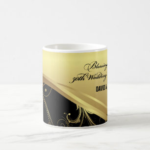 Taza De Café Personaliza, 50º Aniversario de Boda Religioso