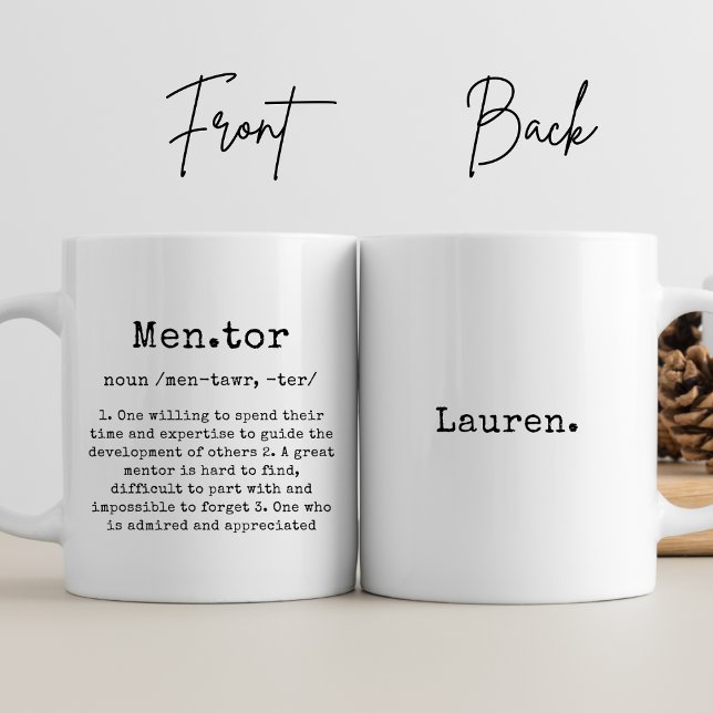 Taza De Café Personaliza el mejor mentor Personalizado Gracias  (Subido por el creador)