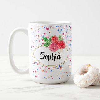 Taza De Café Personaliza el nombre personalizado del chica aleg