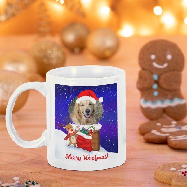 Taza De Café Personaliza El Reno Del Techo De Perro Con Regalos (Subido por el creador)