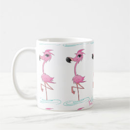 Taza De Café Personaliza esta diversión de la música Flamingo