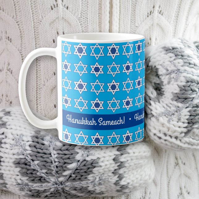 Taza De Café Personaliza Happy Hanukkah Greeting Mug (Subido por el creador)