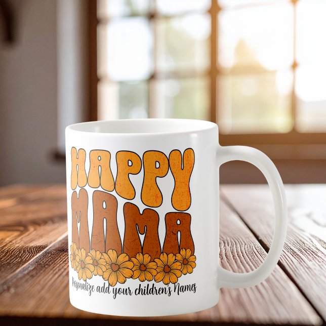 Taza De Café Personaliza Happy Mama Browns (Subido por el creador)
