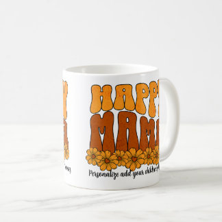 Taza De Café Personaliza Happy Mama Browns