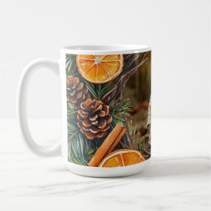 Taza De Café Personaliza la Navidad con la foto del wreath