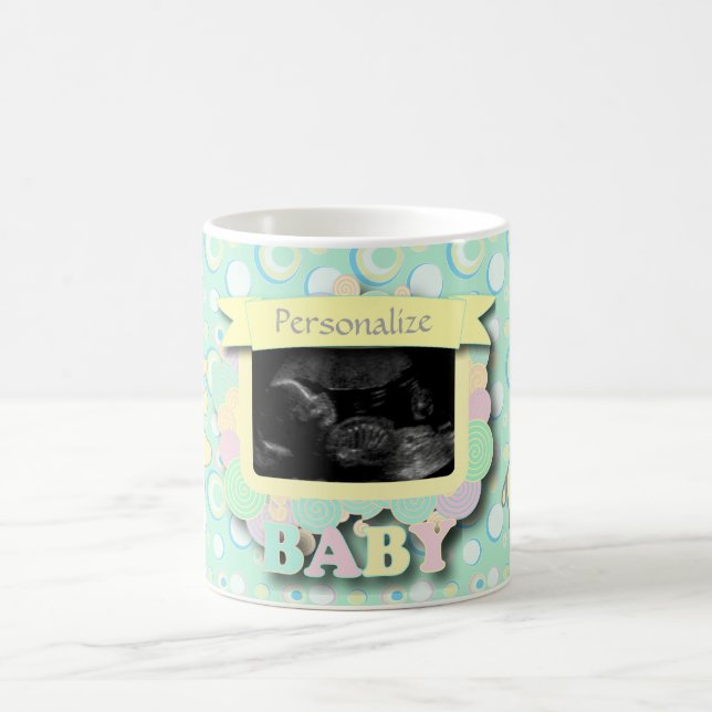 Taza De Café Personaliza Sonograma Baby Keepsake (Centro)