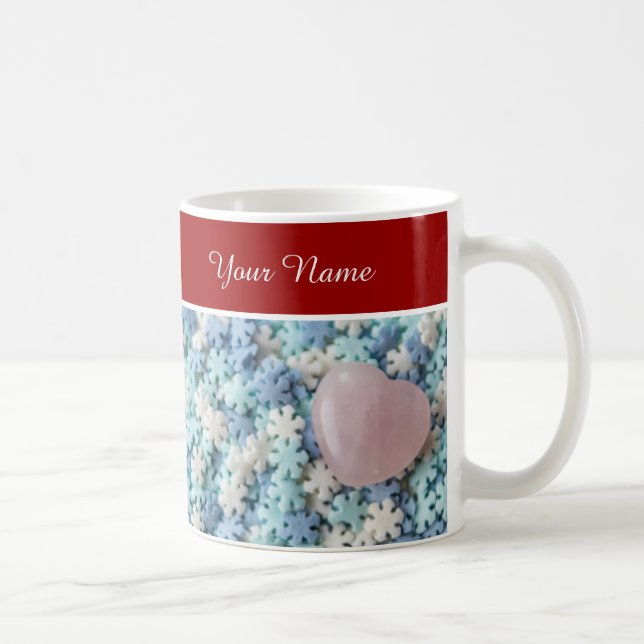 Taza De Café ¡Personaliza, te amo con corazones! (Derecha)