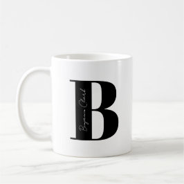 Taza De Café Personaliza tu nombre Comenzar con B