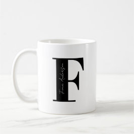 Taza De Café Personaliza tu nombre Comenzar con F