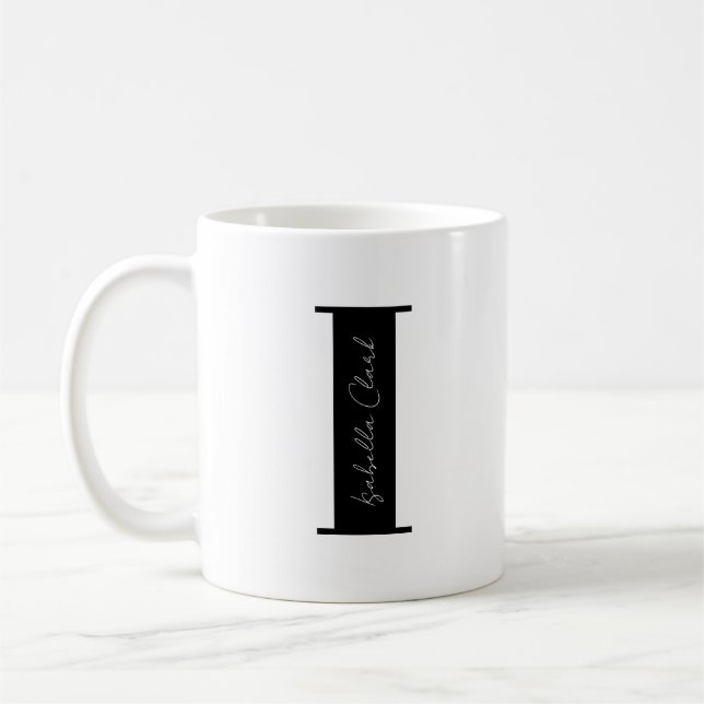 Taza De Café Personaliza tu nombre Comenzar con la letra I (Izquierda)