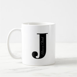 Taza De Café Personaliza tu nombre Comenzar con letra J
