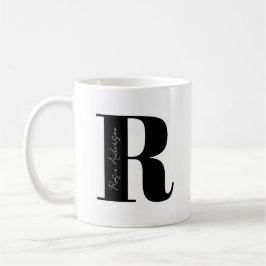 Taza De Café Personaliza tu nombre Comenzar con letra R