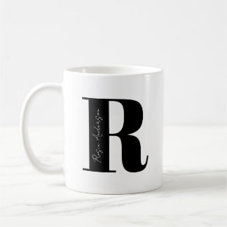 Taza De Café Personaliza tu nombre Comenzar con letra R