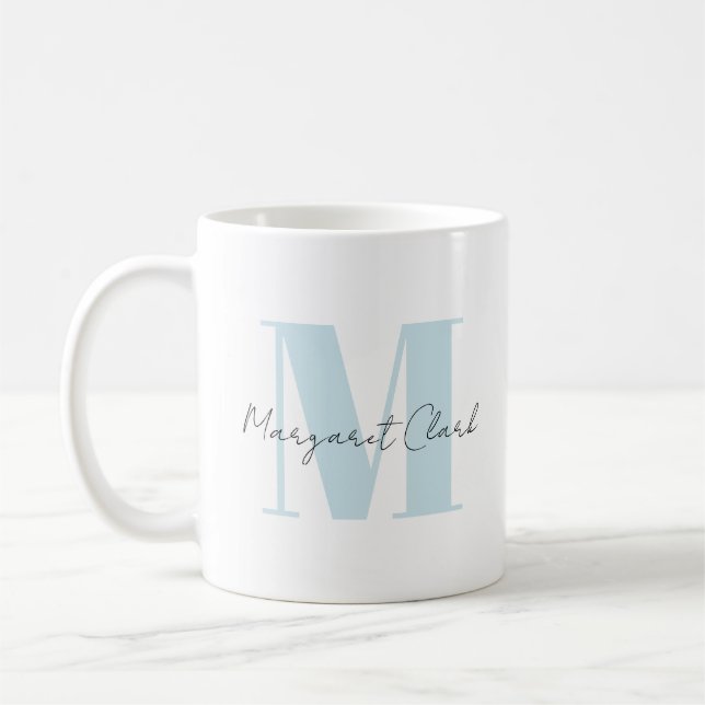 Taza De Café Personaliza tu nombre y comienzo con caligrafía (Izquierda)