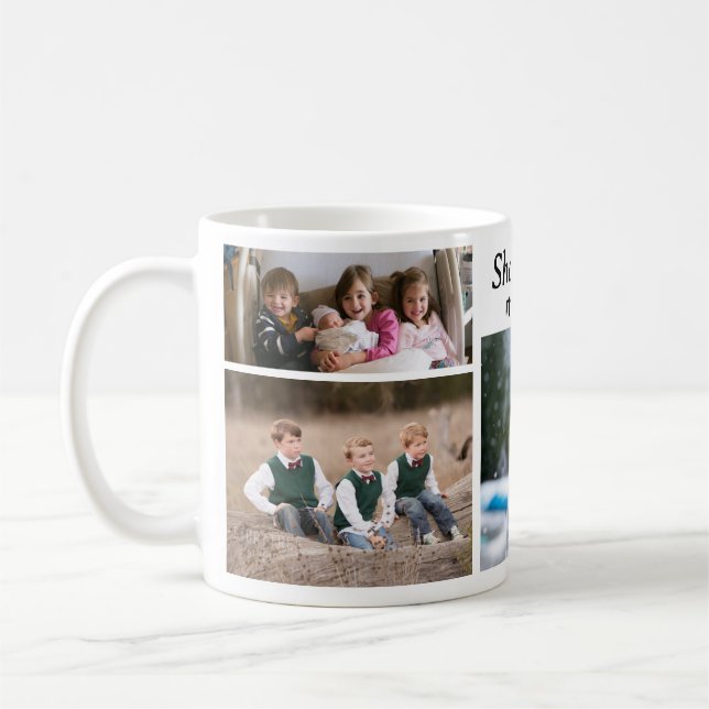 Taza De Café Personalizable 4 Foto Café Mug (Izquierda)