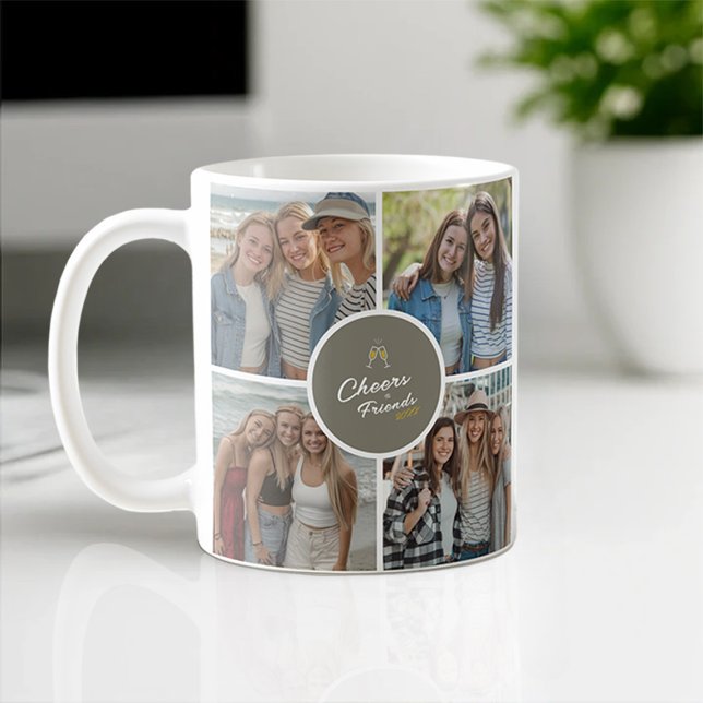 Taza De Café Personalizable 8 Saludos de Collage de fotos a los (Subido por el creador)